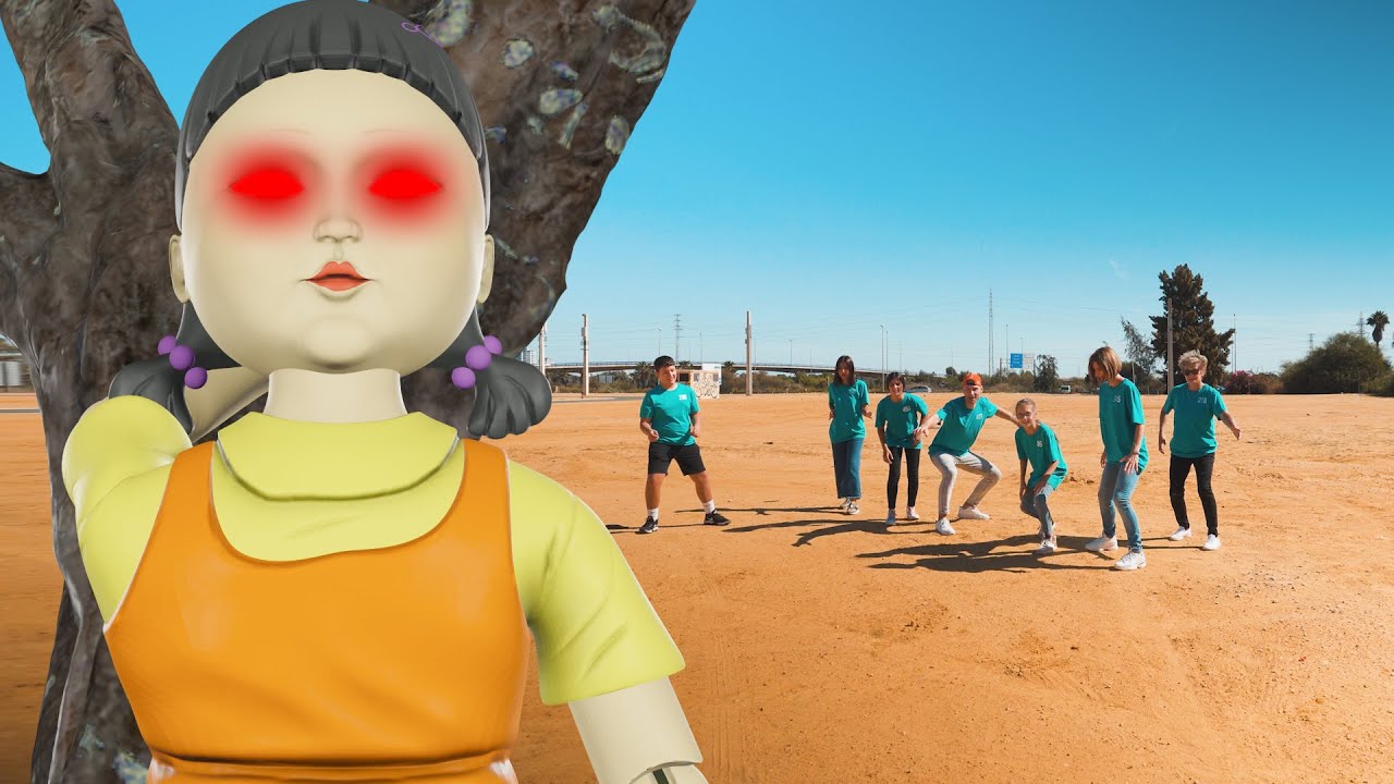 Luz verde luz roja en la vida real | El juego del Calamar | Arina Dance Stories