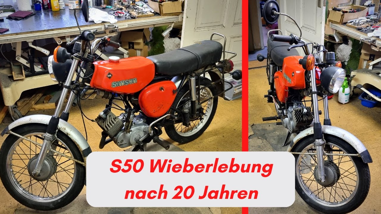 originale SIMSON S50 Wiederbelebung nach 20 Jahren Standzeit!? #2taktgenossen #simson