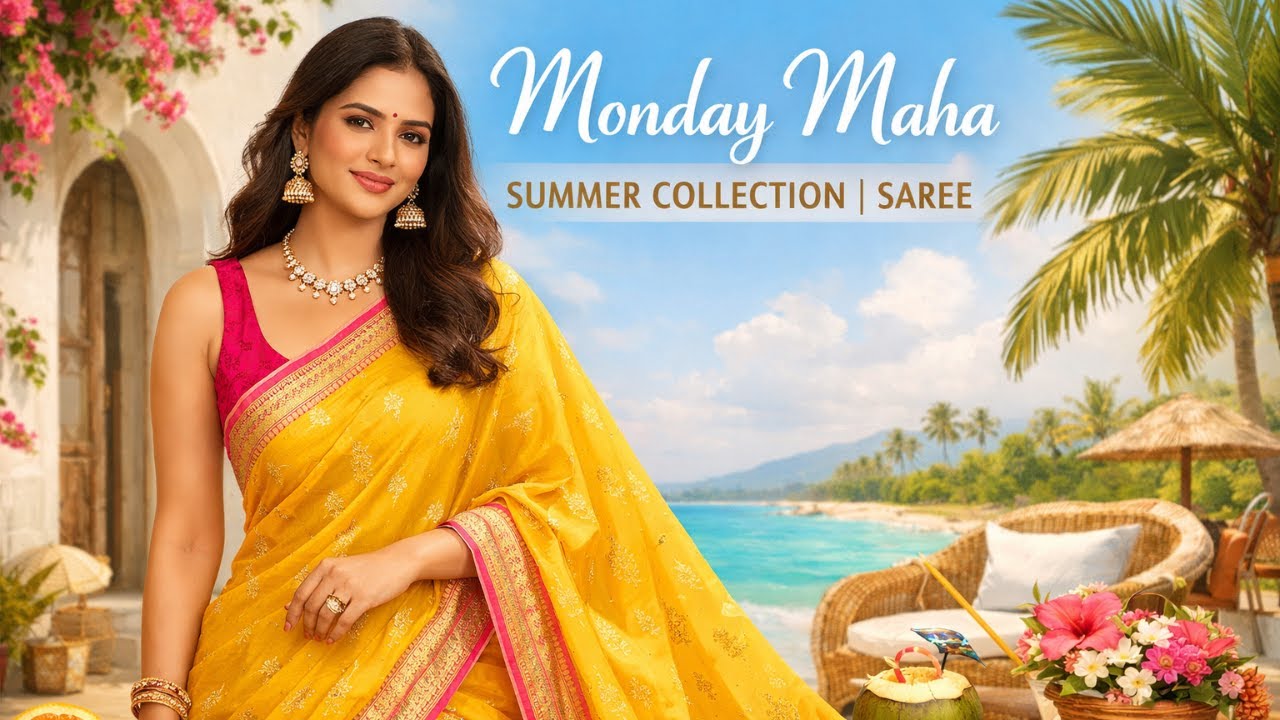 Monday Maha Summer Collection | Saree, Suit Sets Lehenga Special | Booking Number 7014238172