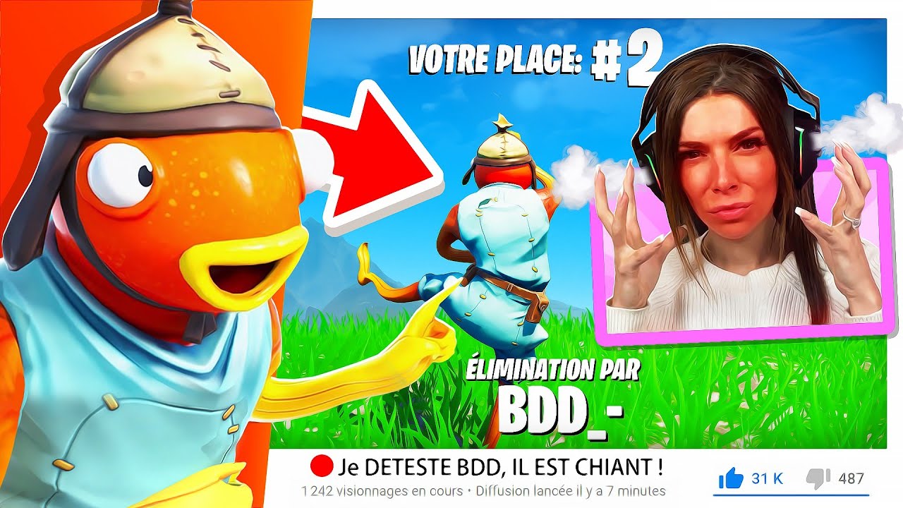 Je STREAMHACK la YOUTUBEUSE AMOUREUSE ! Elle RAGE et me D&Eacute;TESTE ! Prank Fortnite