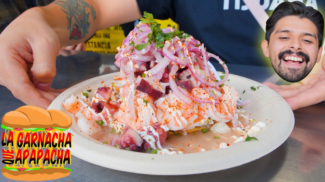 MARISCOS, ASADA y postres GIGANTES en TIJUANA | La garnacha que apapacha