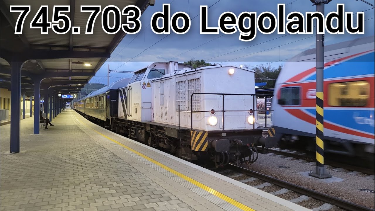 745.703 v čele vlaku do Legolandu v Berouně 12.5.2023