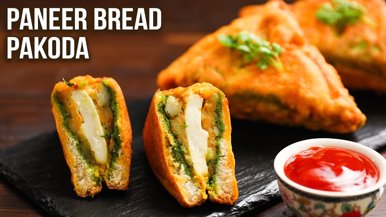 Paneer Bread Pakoda Recipe | How To Make Stuffed Bread Pakoda | MOTHER'S RECIPE | Crispy Bread Bajji