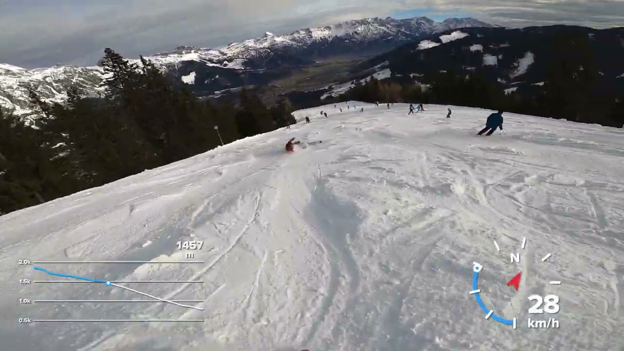 Steinbergbahn Leogang abfahrt 211 & 212 (29-12-23)