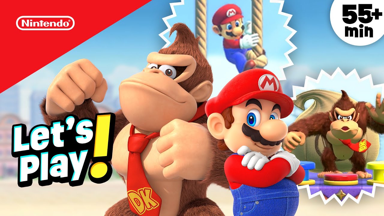 Mario vs. Donkey Kong Switch Gameplay (55 Min Kid Friendly) | @playnintendo