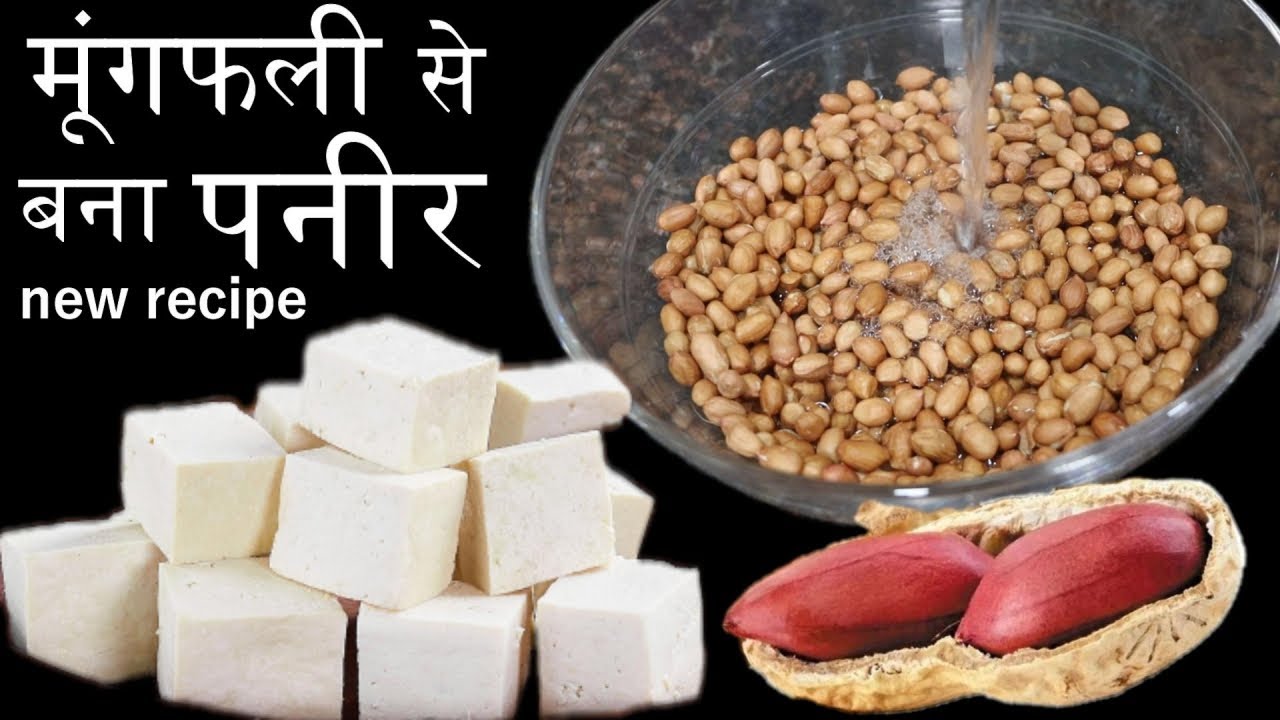 मूंगफली से पनीर बनाने की विधि , how to make paneer and milk with peanuts ,मूंगफली का पनीर कैसे बनाये