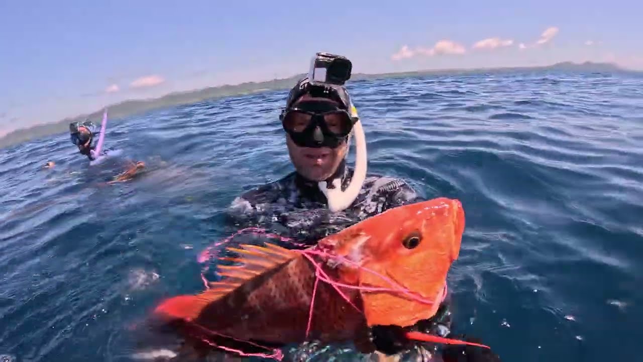 Spearfishing Snapper in Costa Rica