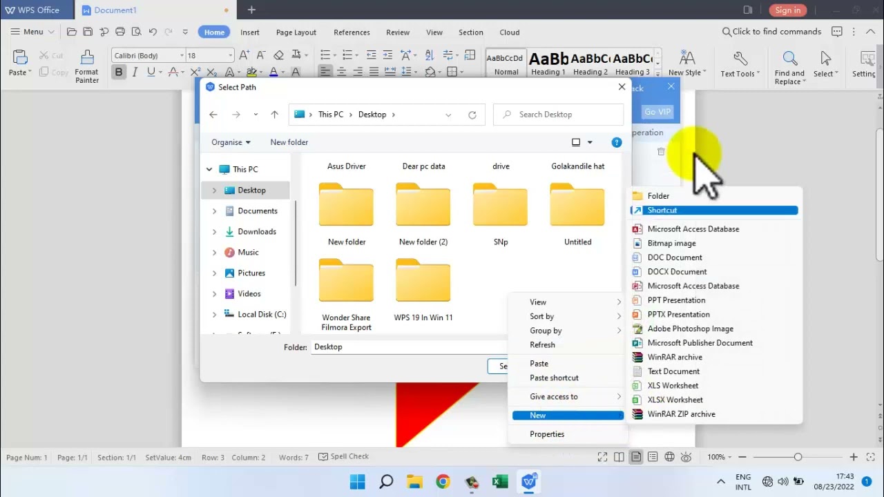 How to create PDF file from WPS office 19 document or word. | Window 11| word to pdf |