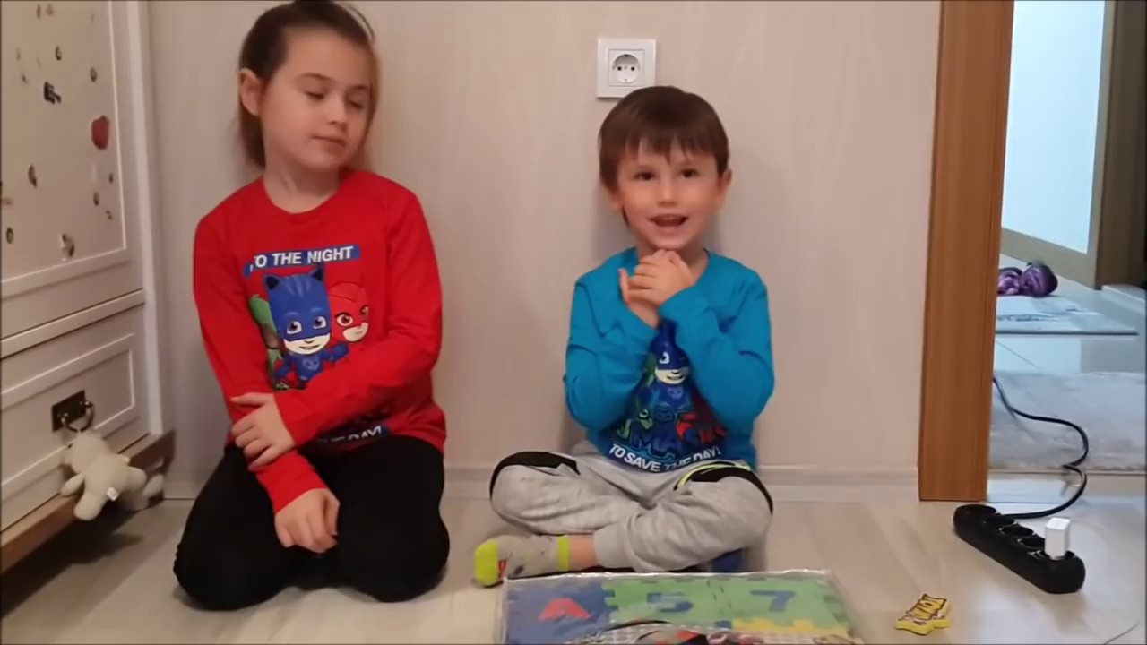 Eğitici rakamlı, harfli puzzle açtık, oynadık | Eğlenceli çocuk videoları