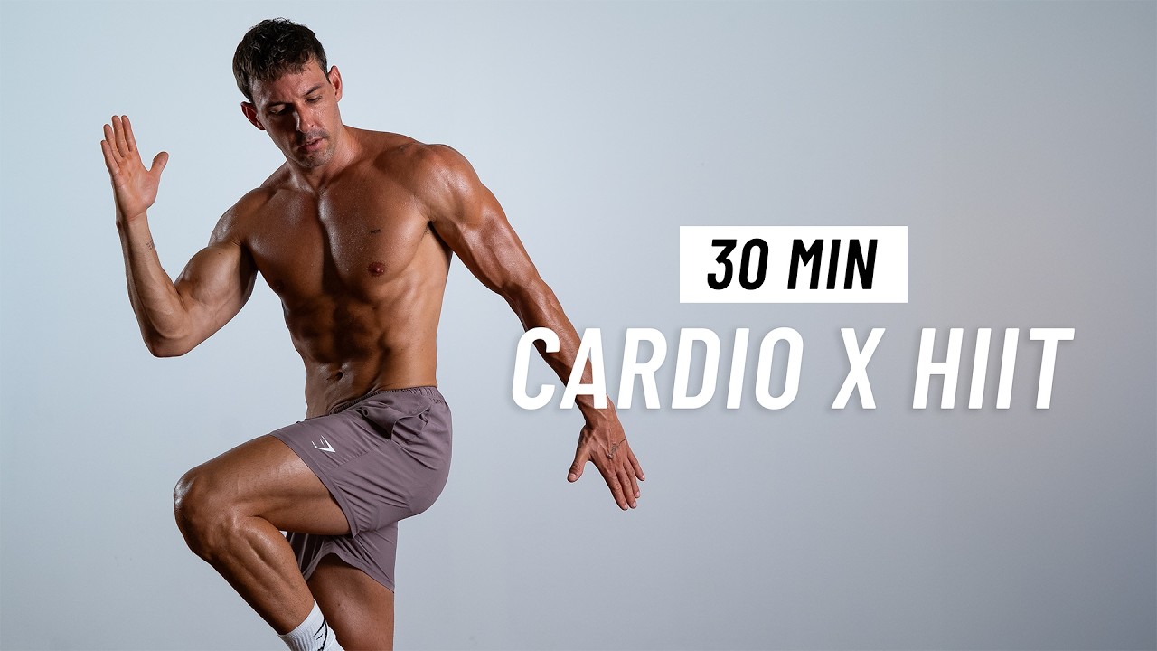 30-минутная HIIT кардио-тренировка для сжигания жира дома (без оборудования и повторений)