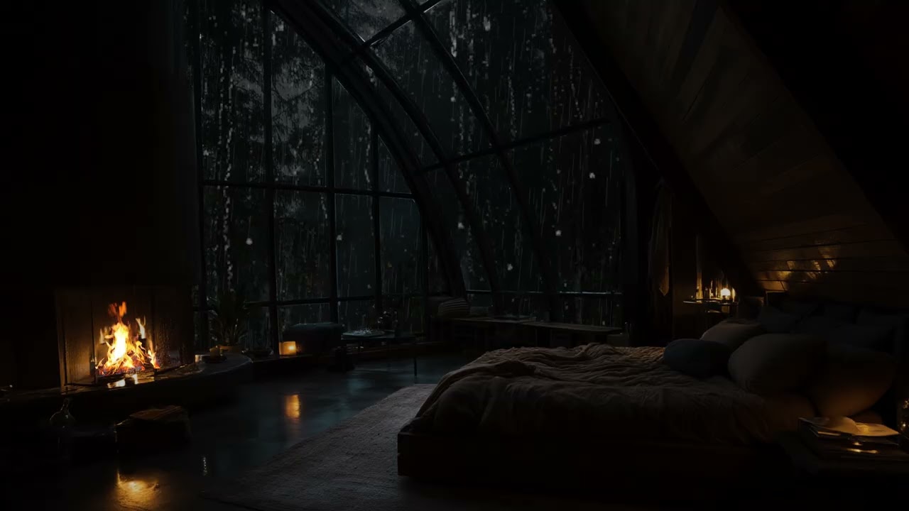 Calm Rain After Midnight | Ambient Sounds for Focus and Study