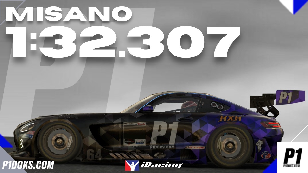1:32.307 - Mercedes AMG GT3 EVO - Misano - GT Sprint -│P1DOKS.COM 26S1 WEEK 12