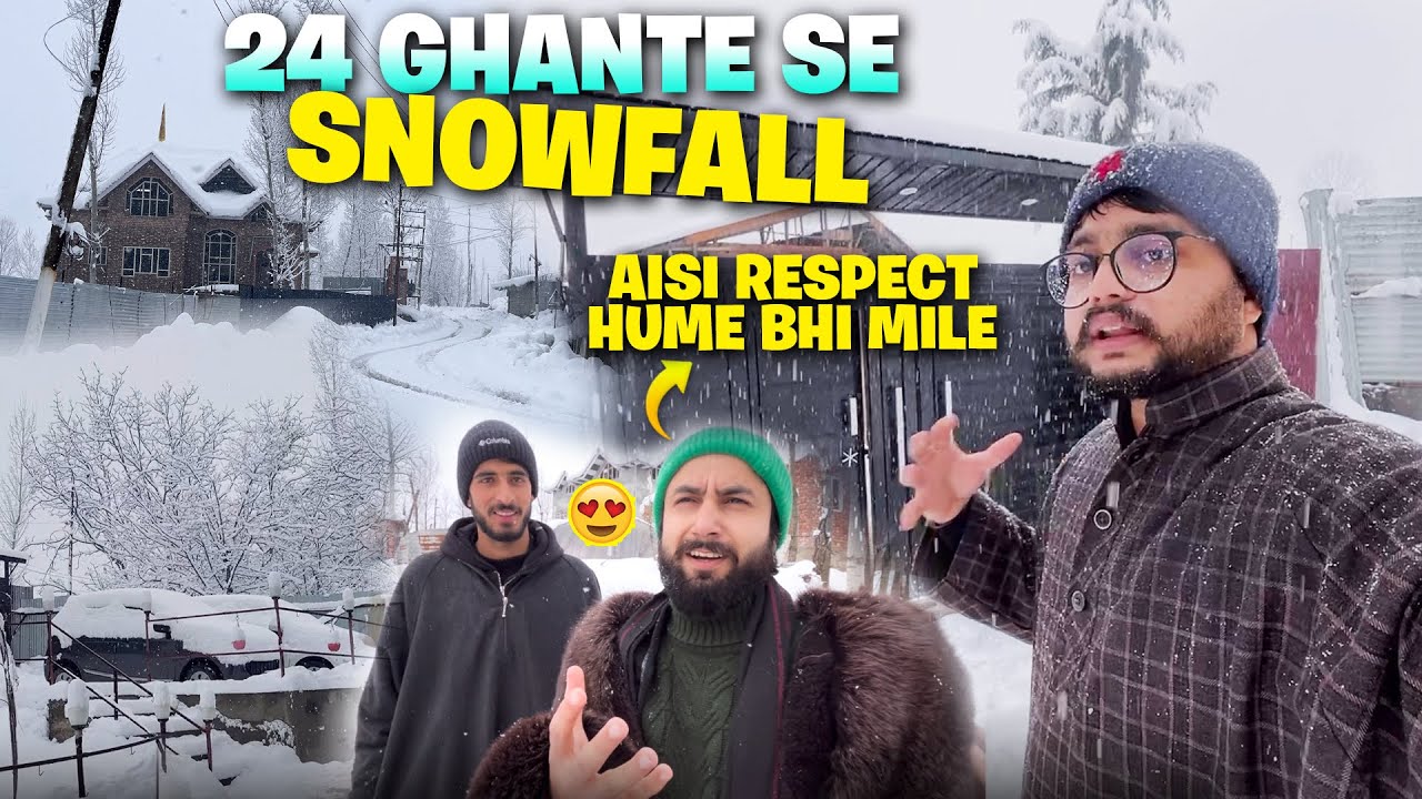 Live Snowfall in Kashmir ❄️ Respect Our Kashmiri Brothers | Bal Bal Bach Gaya😱 #livesnowfall 