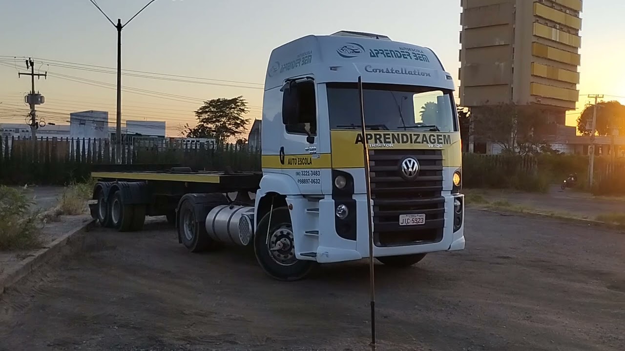 Baliza de carreta na Auto Escola Aprender Bem em Teresina-PI