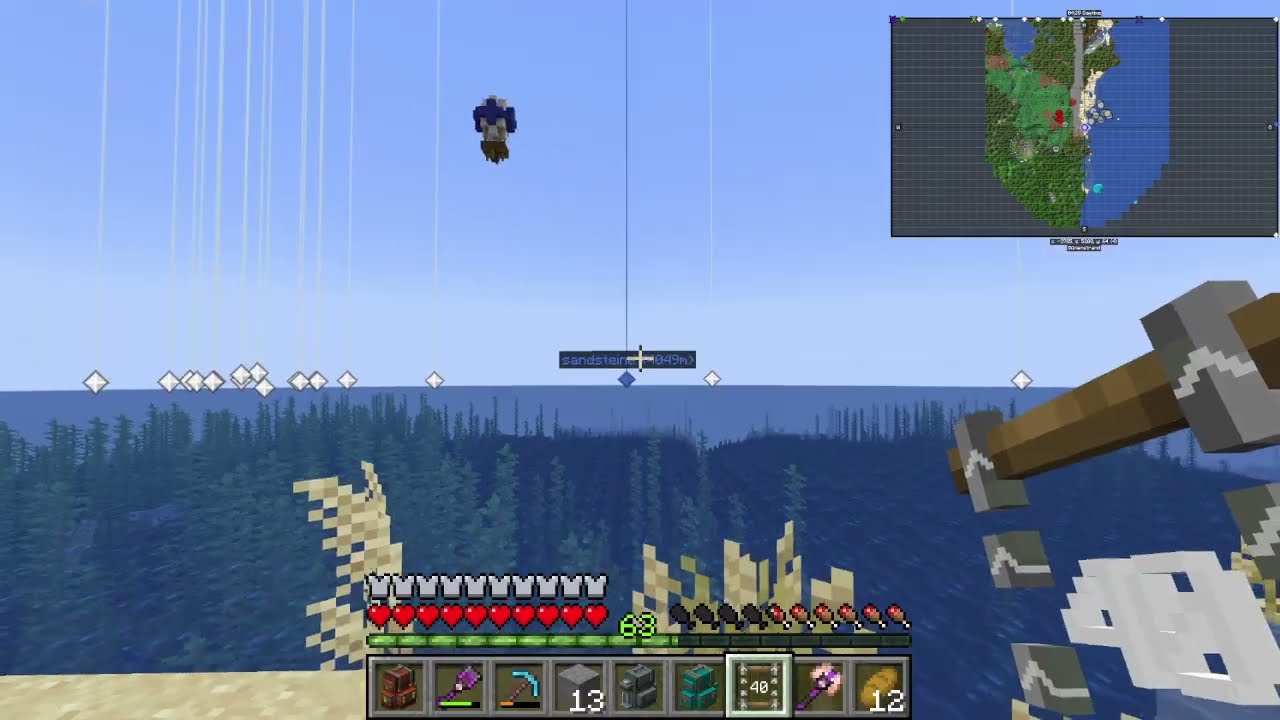 Minecraft Überlebensserver Heute Bauen wir weiter und machen fläsche für den nächsten Bahnhof