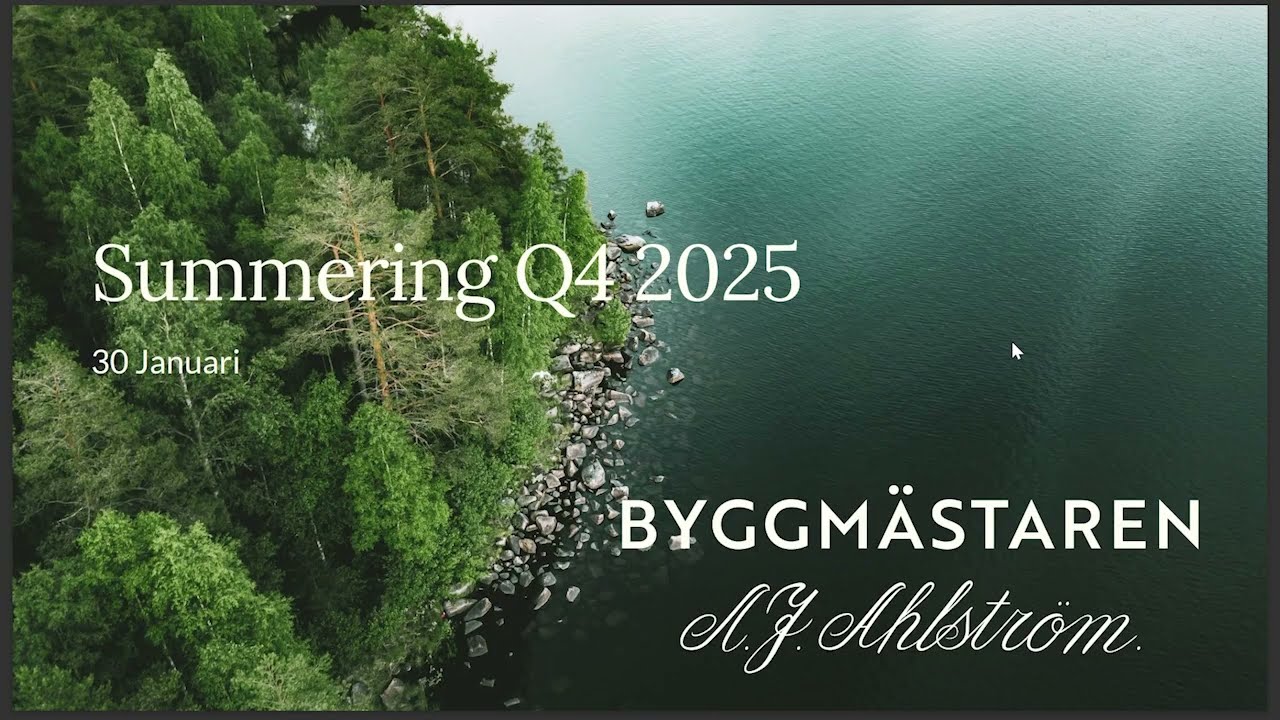 Byggmästaren | Summering Q4 2025