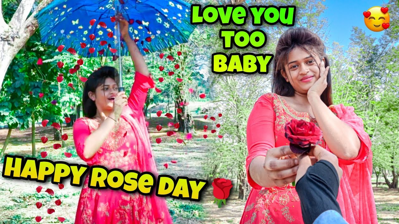 First time cute girl kay sat Rose day manaya🌹💝| Happy Rose day🌹@ARNABLIFESTYLE #rose
