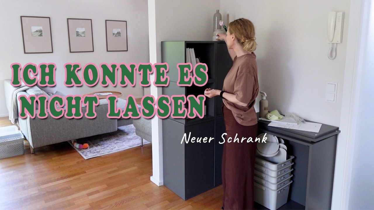 Das gro&szlig;e Organisieren geht weiter 😅 IKEA Schrank aufbauen & K&uuml;che neu ordnen