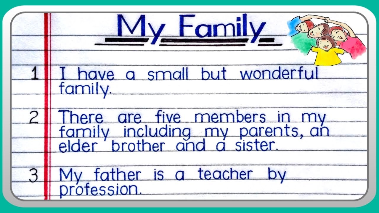 My Family 10 lines in English