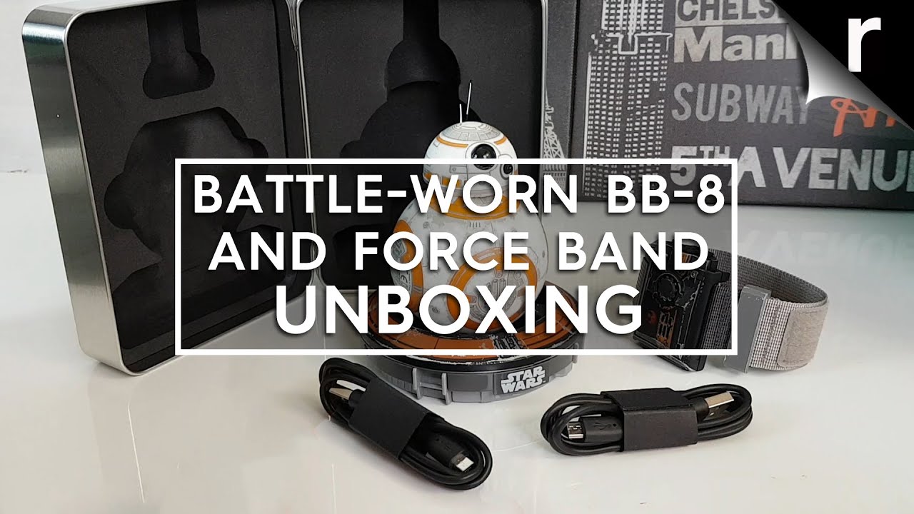 Распаковка и обзор браслета Sphero Force Band и фигурки BB-8 Battle Worn.