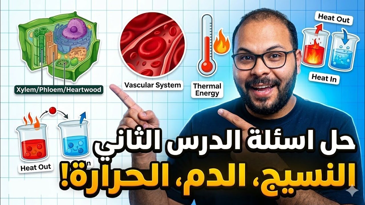 حل اسئلة الدرس الثاني  -  علوم متكاملة