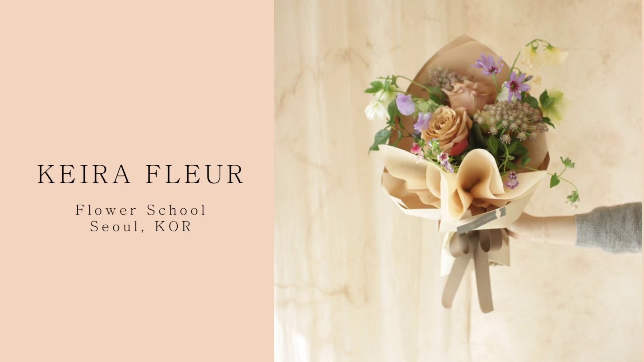 꽃다발포장법, Bouquet Wrapping, Floral Arrangement, Florist, 플로리스트, 플라워레슨, 꽃수업, KEIRA FLEUR(케이라플레르)
