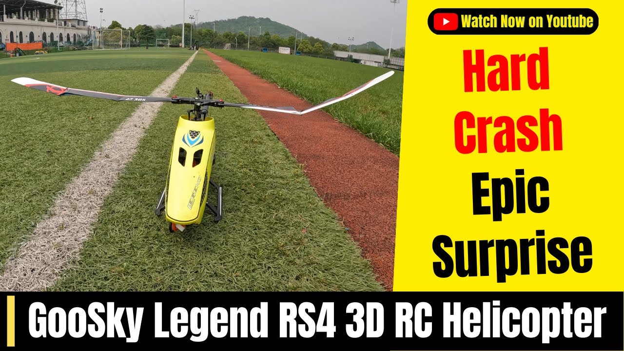 GooSky RS4 RC Helicopter Takes a Hard Fall - amazing Surprise next