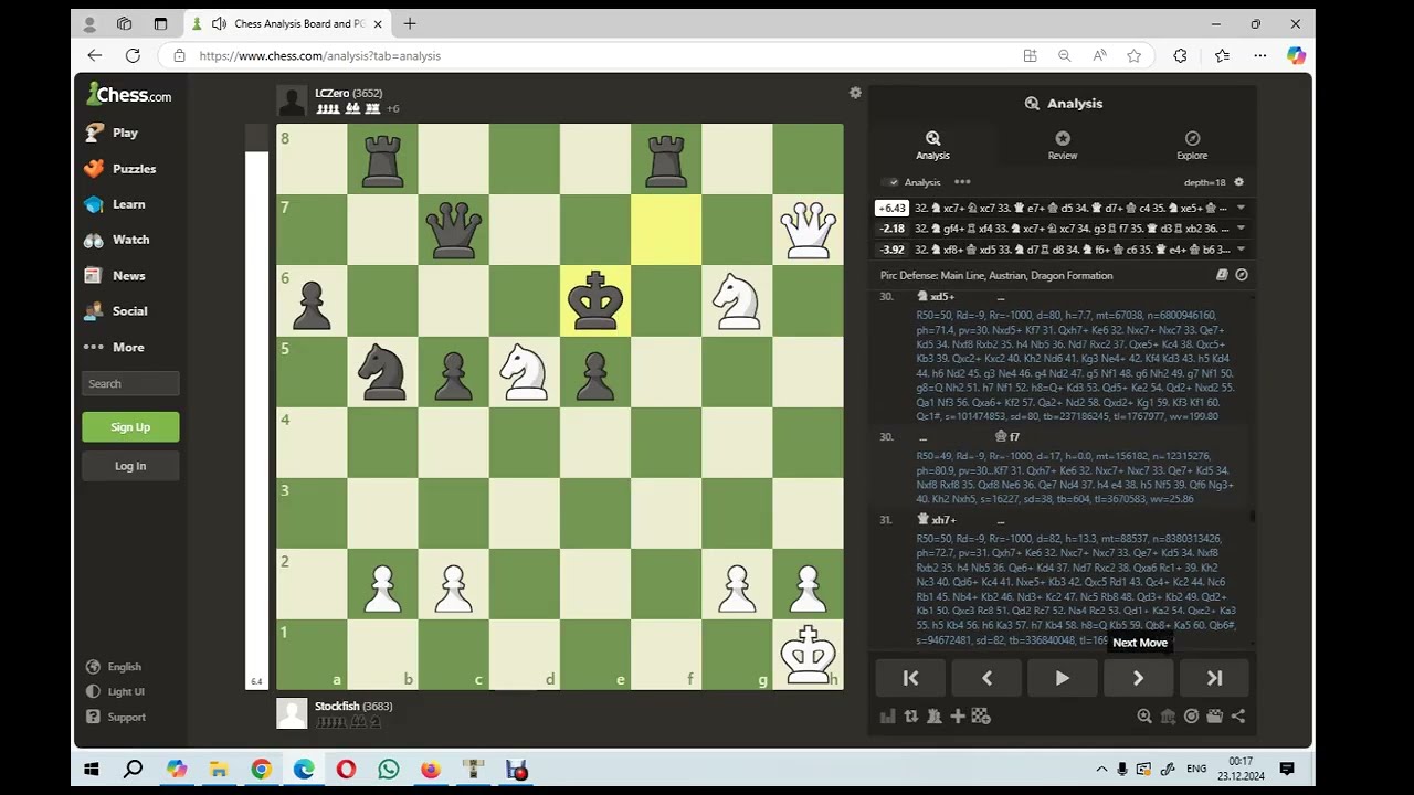 Analiză joc : Stockfish i-a luat regina