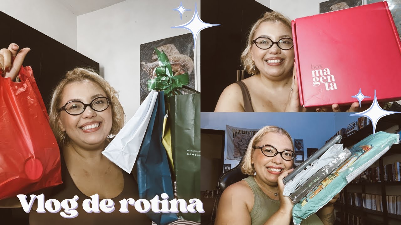 Vlog #263 | Confra das Cores ✨ unboxing de livros novos + Magenta Box
