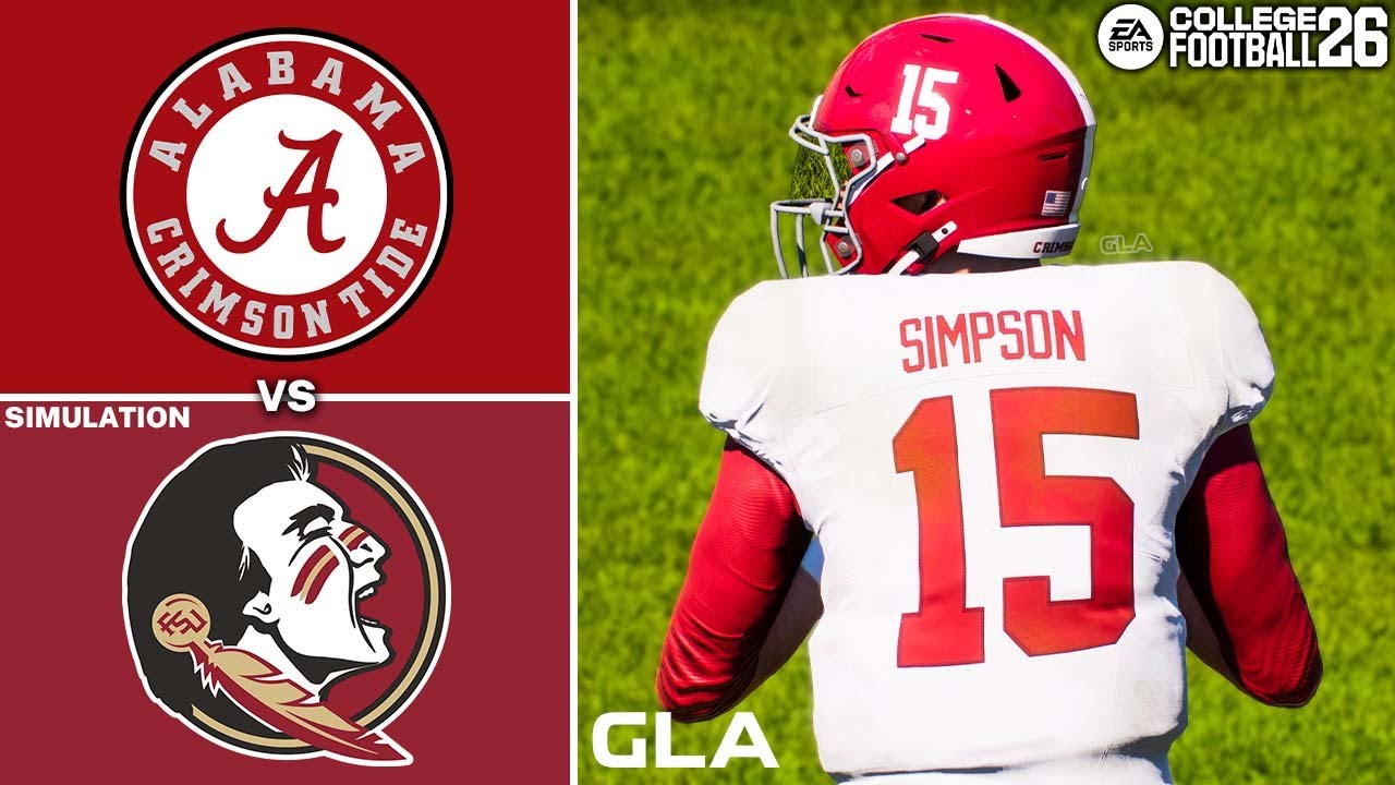 Alabama vs. FSU Simulation | CFB 26 PS5 Gameplay