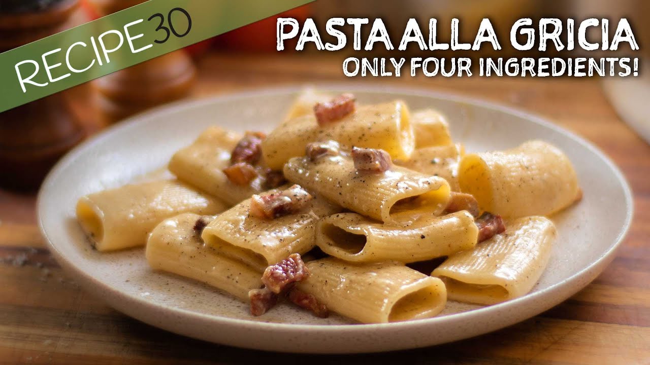 You'll Love this 4 ingredient recipe  - Pasta Alla Gricia for Carbonara Lovers