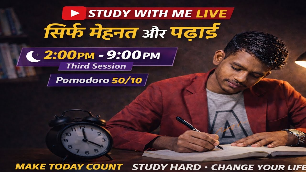 6 hours live study with me 🔥| #shorts #study #motivation #upsc #ssc #10th #12th #job #exam #2026-27