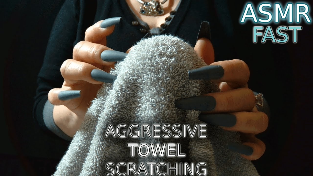 ASMR 1 Hour of Deep, CRISP & Satisfying Towel Scratching | Fast, Aggressive &  POWERFUL Pacing ⚠️