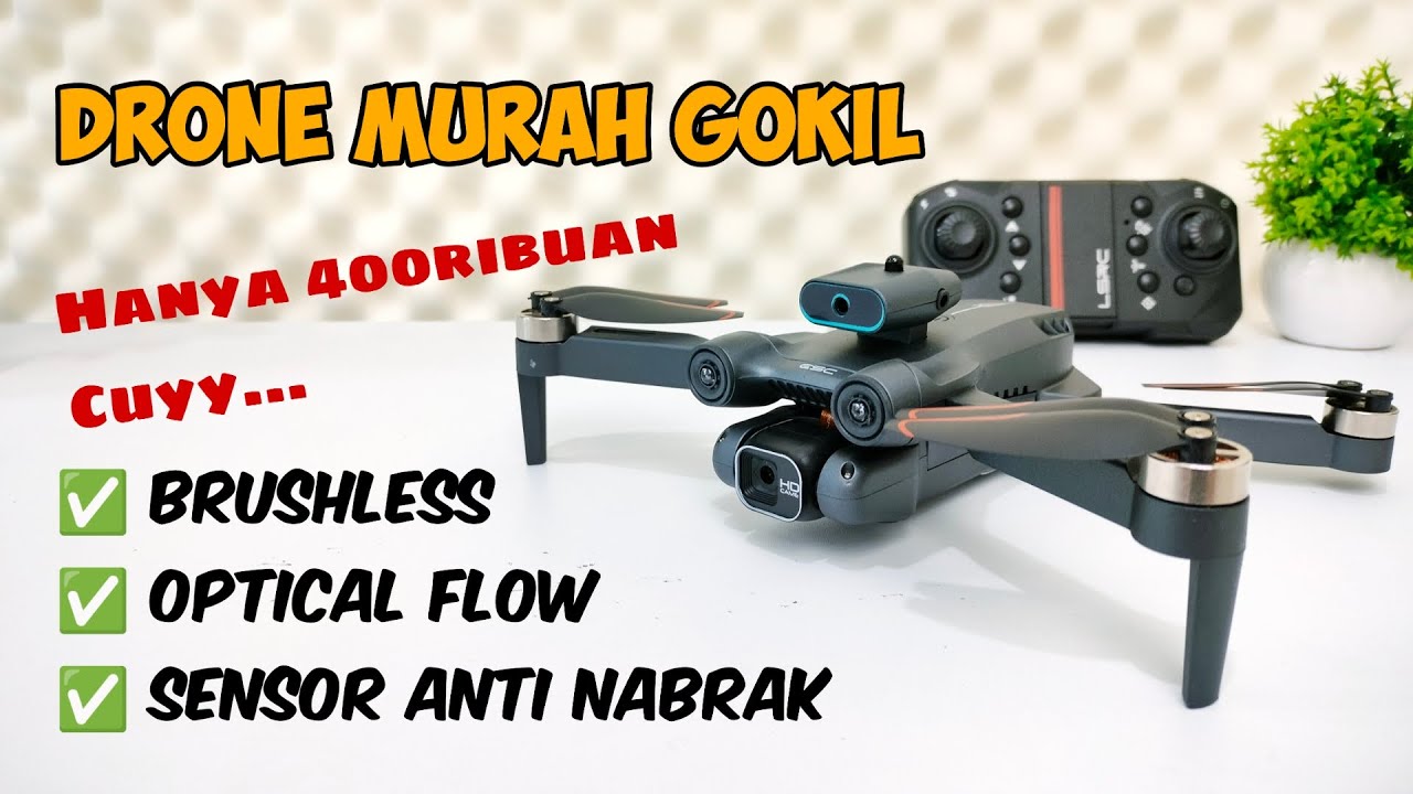 DRONE UNTUK PEMULA‼️ S1S Drone Murah 400 Ribuan Sudah Brushless, Optical Flow dan Sensor Anti Nabrak
