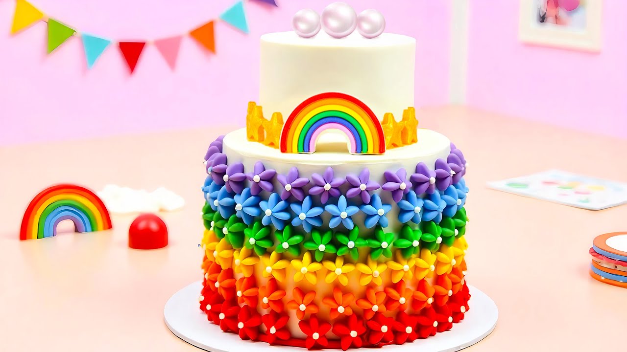🌈Rainbow Cake🌈Top Amazing Miniature Rainbow Cake Decorating Ideas Recipes🌈Mini Cake Wonderland