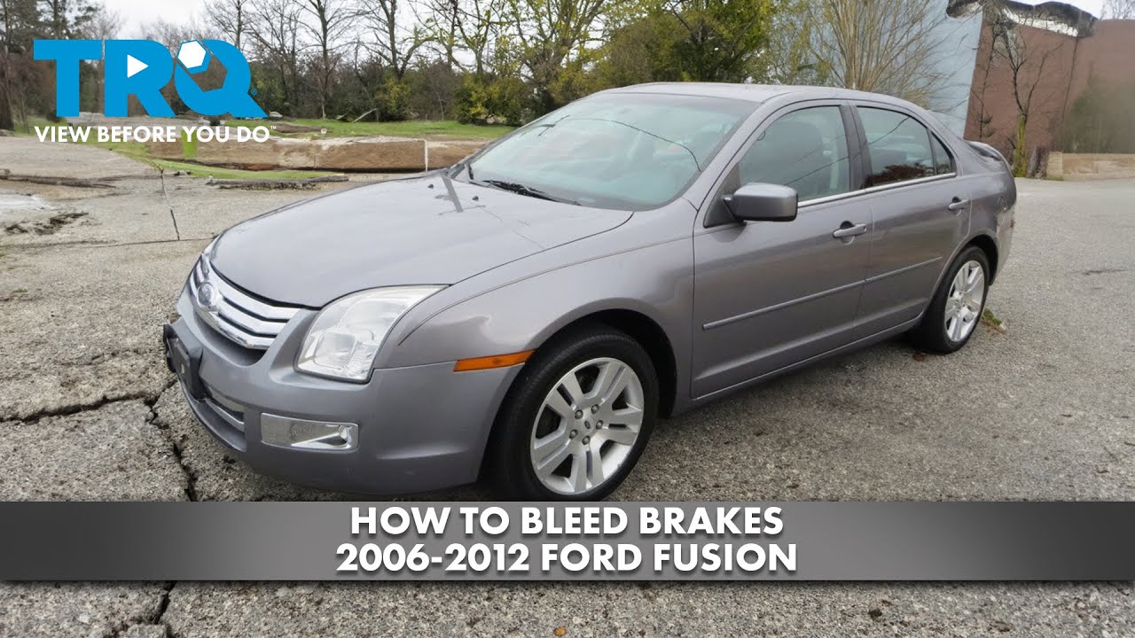 How to Bleed Brakes 2006-2012 Ford Fusion