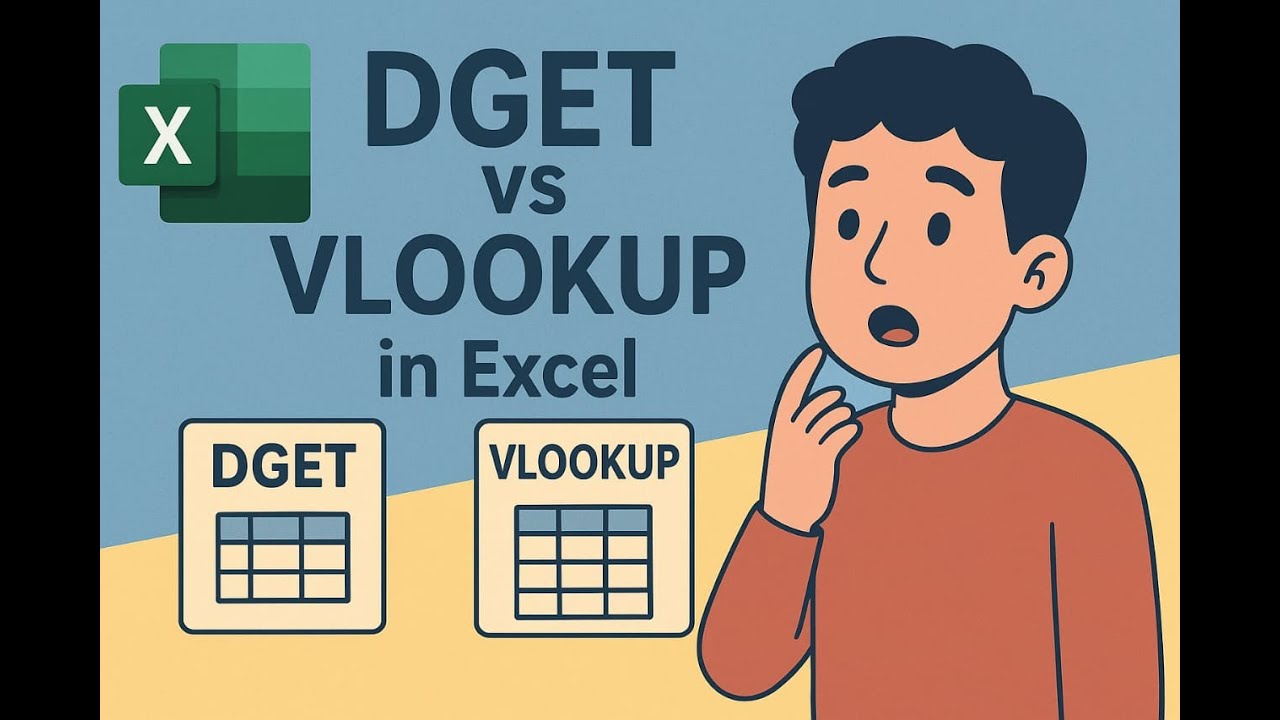دالة DGET من أقوى دوال البحث فى الاكسل ، الفرق بين دالة DGET و VLOOKUP في Excel | شرح عملي مبسط