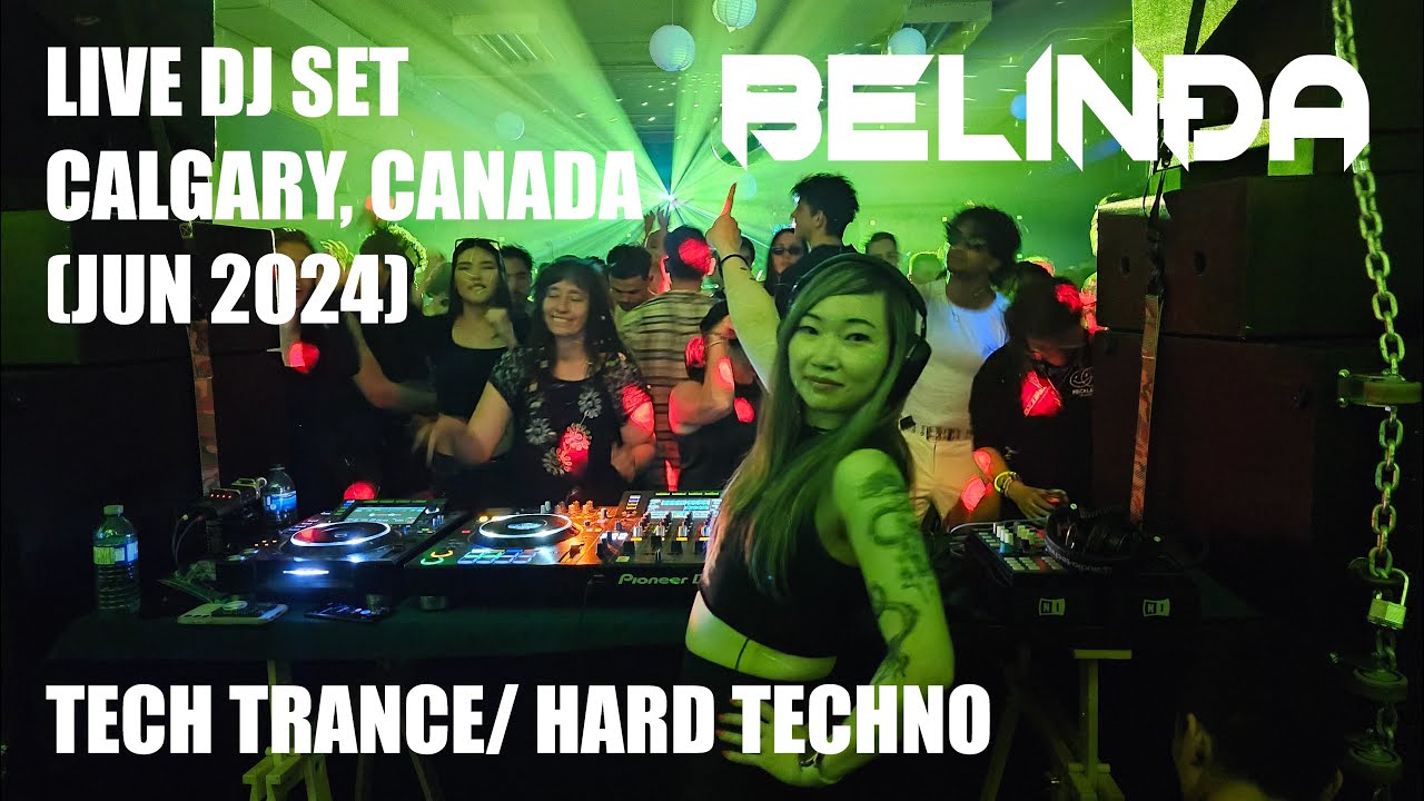BELINÐA LIVE DJ Set - Calgary, Canada 🎵 Tech Trance/Hard Techno Mix 🎧 DJ BELINDA
