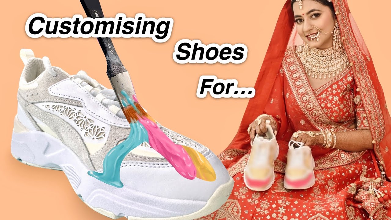 Customising Shoes for my Wedding 😱💕 #SharmaGaiSah