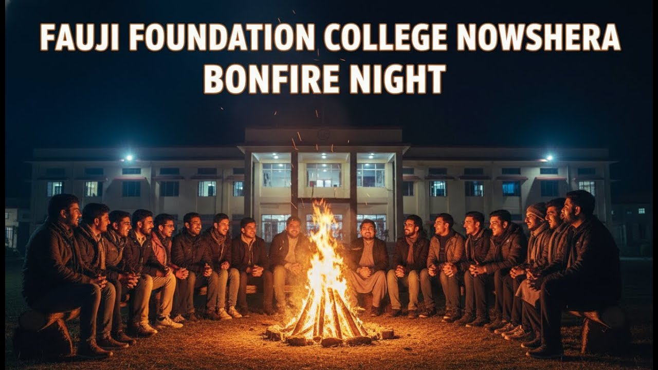🔥 Ночь костров в колледже Fauji Foundation College в Ноушере | Студенческая жизнь после наступлен...