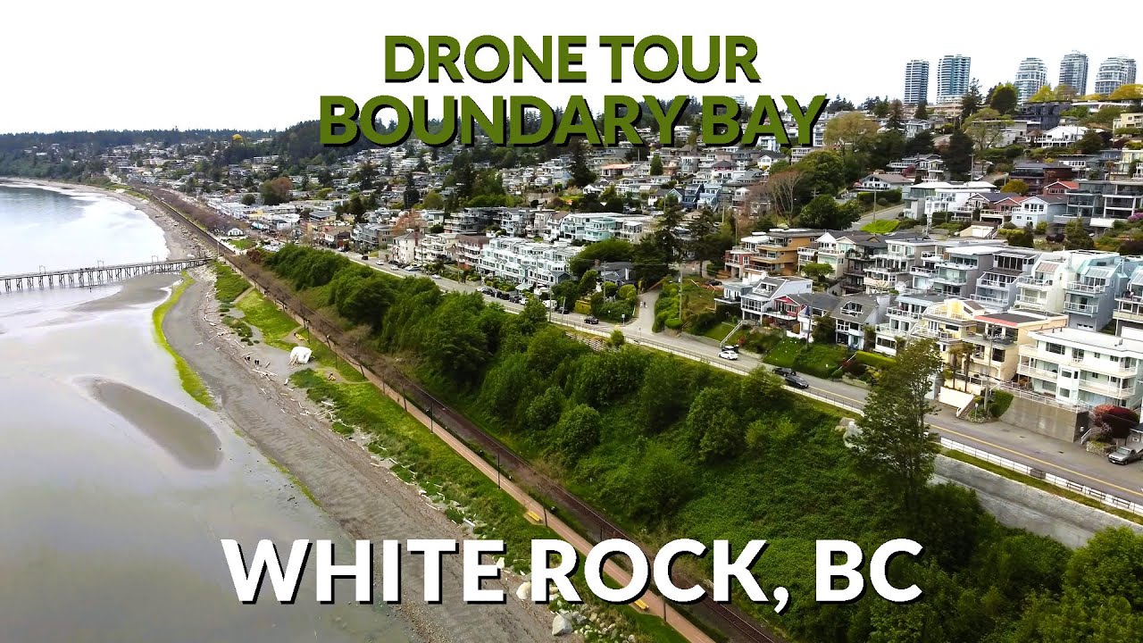 Soaring Over Boundary Bay 🌅 | 4K Drone Footage of White Rock, British Columbia 🏖️