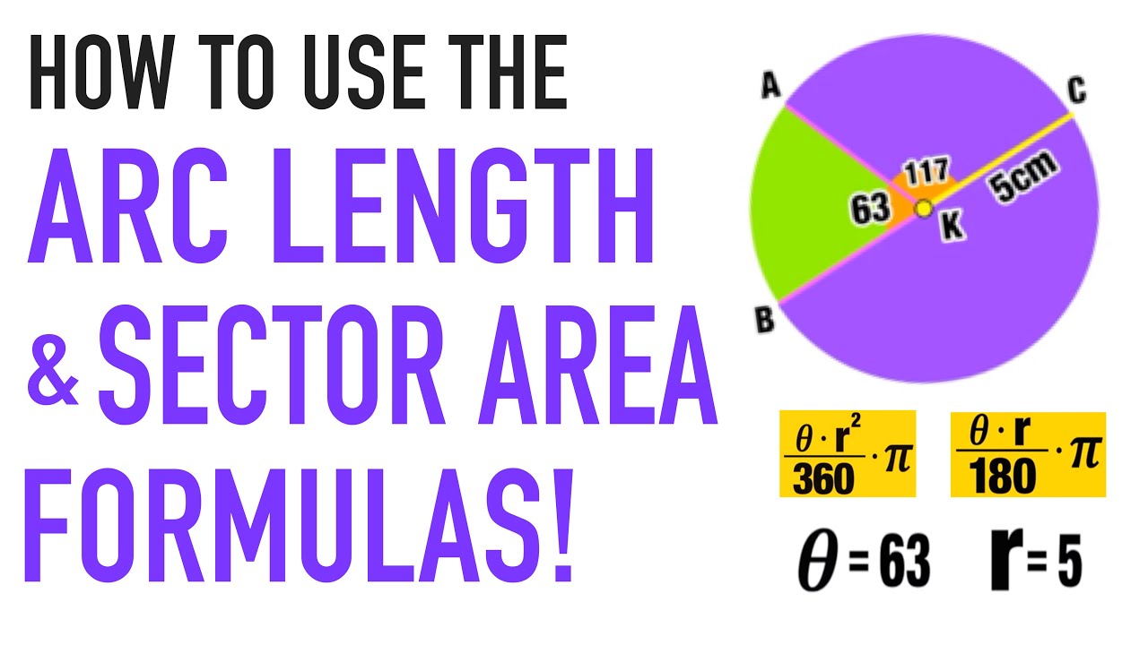 Arc Length Formula and Sector Area Formula Explained!