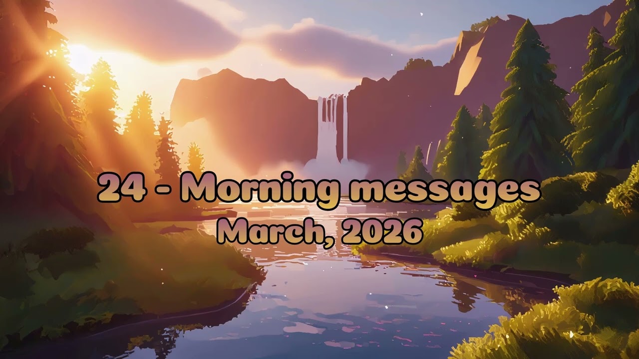 24 Morning messages &ndash; March 24, 2026