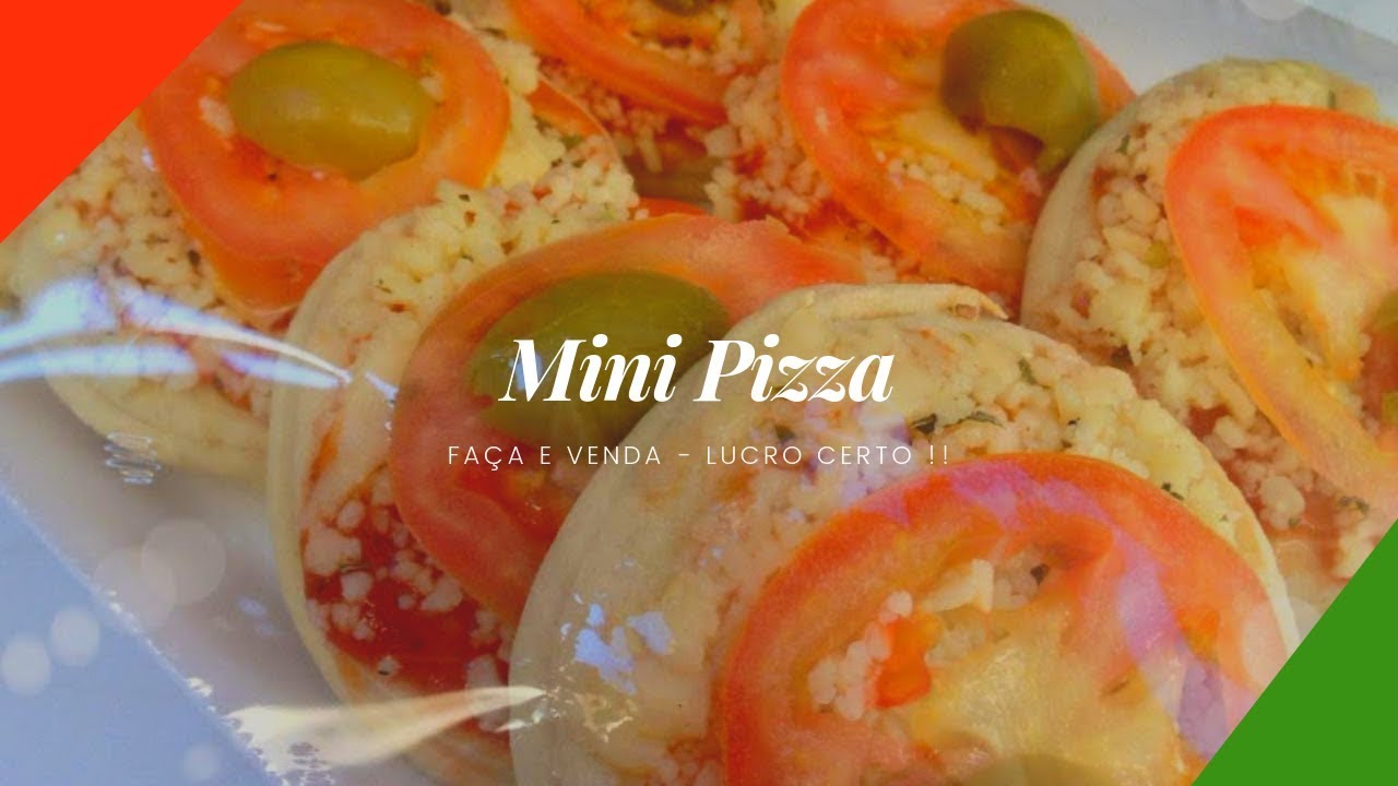 FAÇA E VENDA!!! MINI PIZZA FÁCIL E DE ALTO RENDIMENTO !