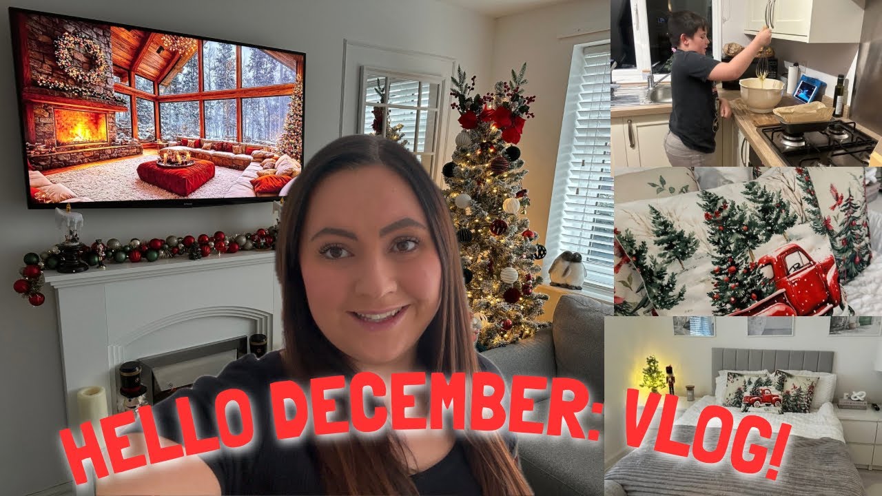 HELLO DECEMBER: Clean With Me, Putting Up The Outdoor Christmas Lights, Baking, VLOGMAS! 🎄❤️
