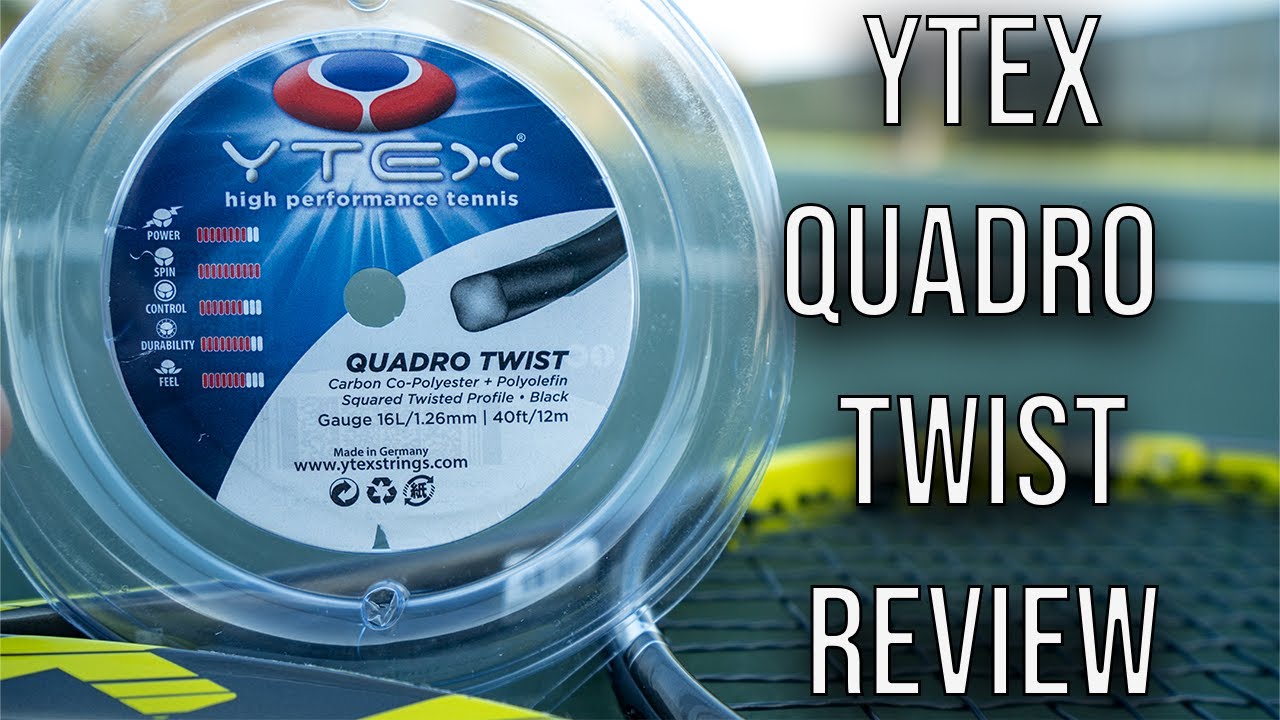 the MOST spin from a string? | YTex Quadro Twist Tennis String Review