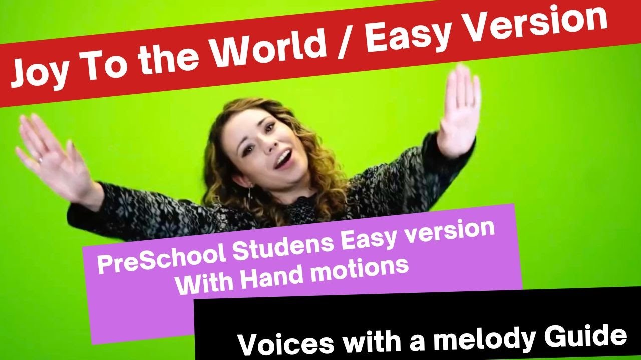 Joy to the world / For PreSchool students Easy Version with Hand Motion / Remix