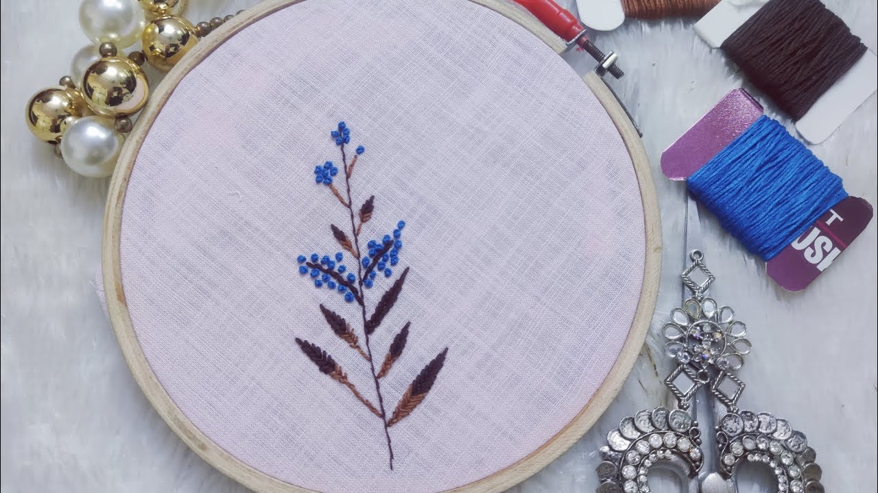 Simple Embroidery stitches//Needle&Embroidery