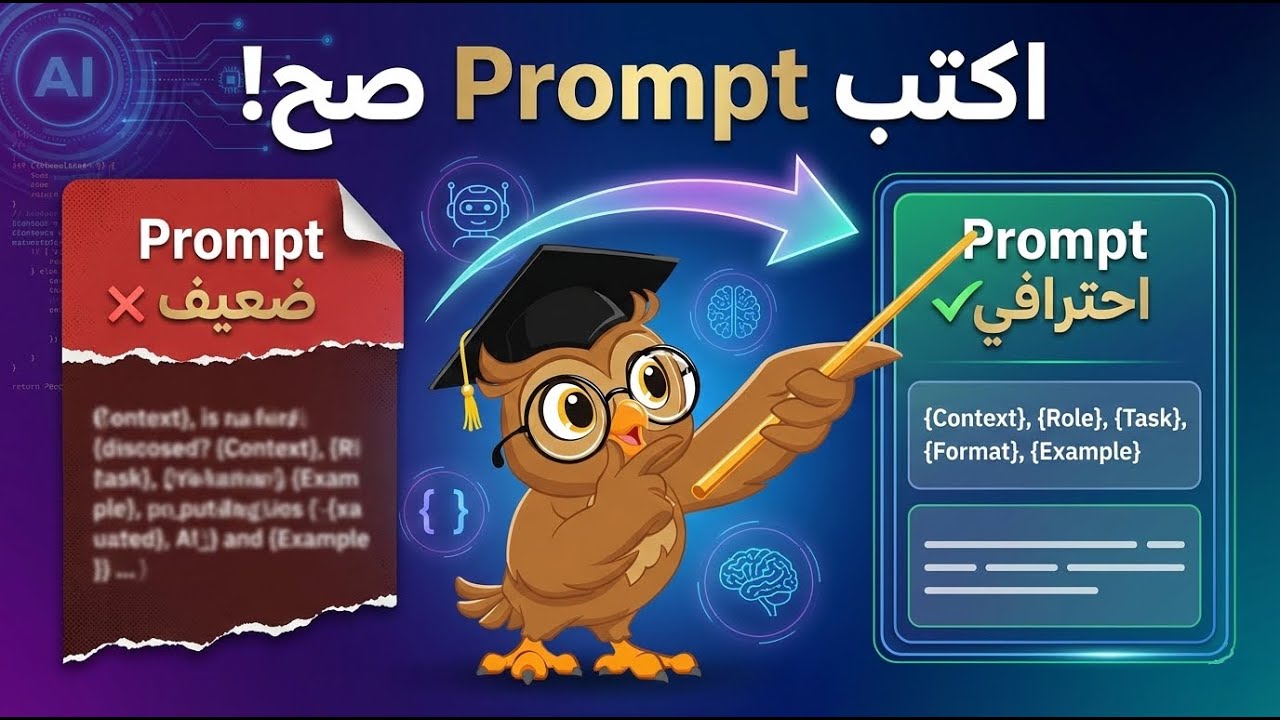 كيف تكتب Prompt احترافي؟ شرح هندسة الأوامر مع نماذج وأدوات مجانية