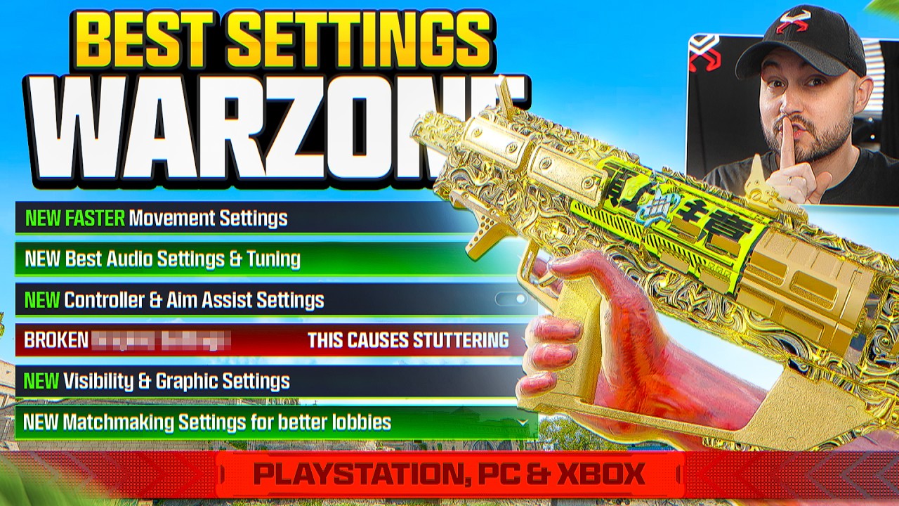 new BEST SETTINGS in WARZONE SEASON 4! (Controller, Graphics, Audio for PS5, Xbox & PC)